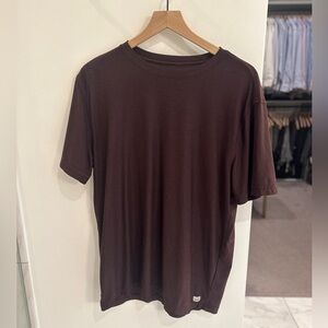 Vuori Brown Short Sleeve Tee Casual Comfort
